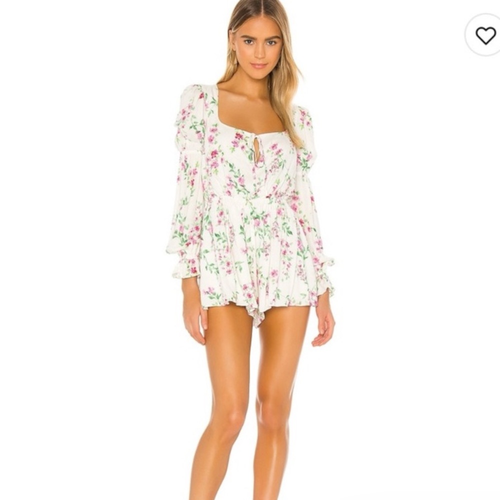 Revolve Majorelle Edgeview Floral Long Sleeve Romper